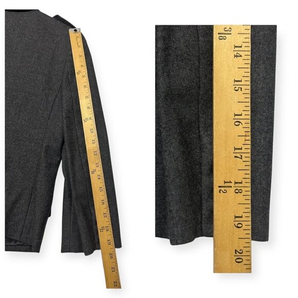 Miu Miu Gray Virgin Wool Blazer Jacket, Size 46Italy,‎ M/L - Picture 13 of 13